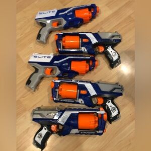5 NERF GUN fun pack. Free protective glasses included. DISRUPTER AND STRONGARM